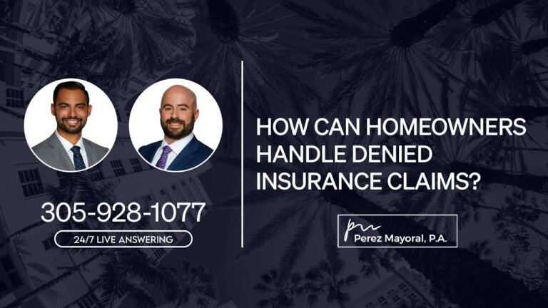 How can homeowners handle denied insurance claims? - Perez Mayoral