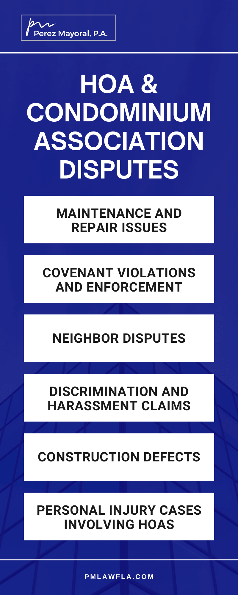 HOA & Condominium Association Disputes Infographic